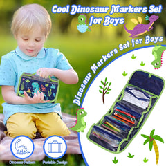 Purtarly dinosaur glitter gel pens add sparkle to artwork