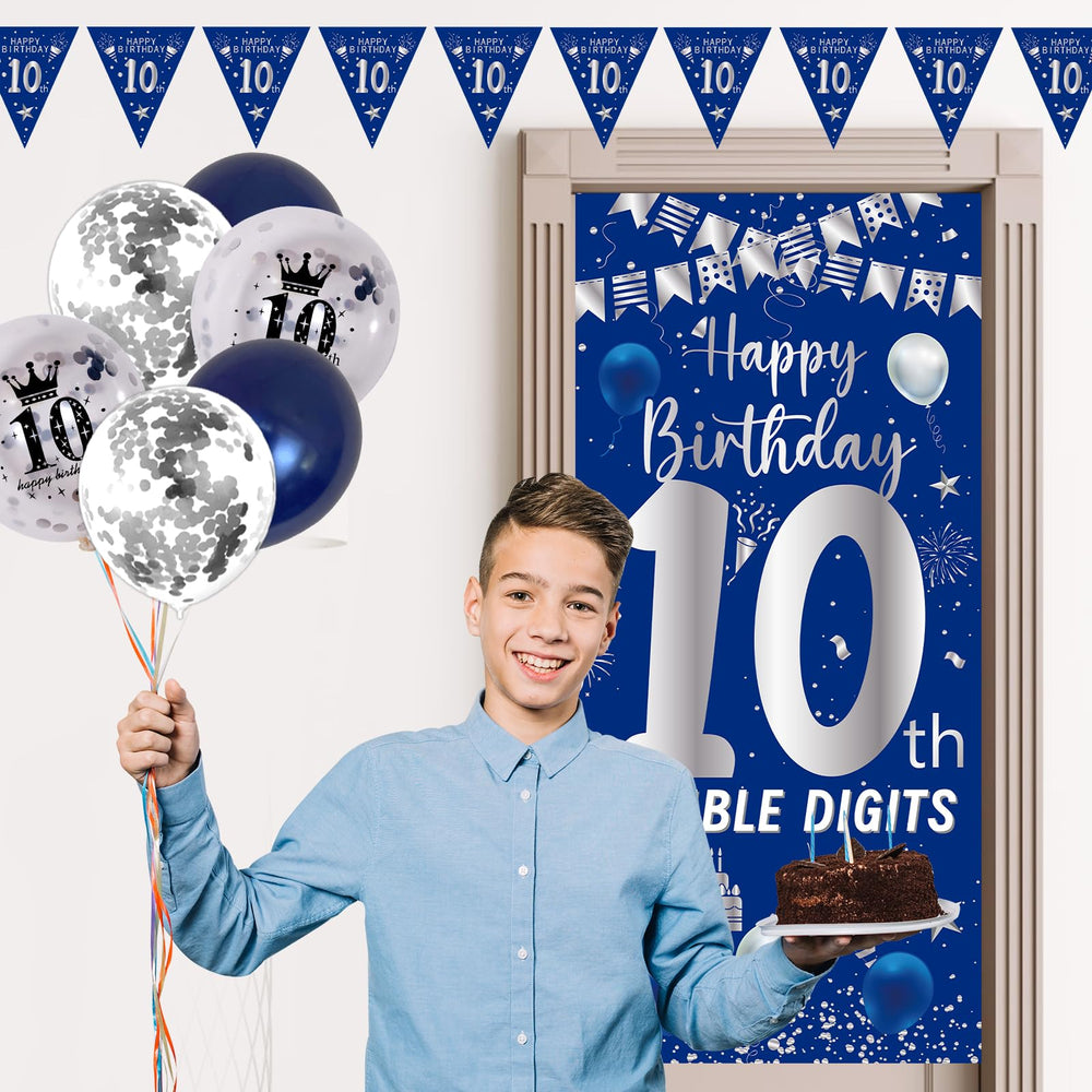 Purtarly silver birthday printed confetti balloons elevate party ambiance