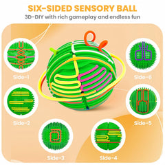 PushGoGo Sensory Ball 3D DIY upgrade surface invites creative play