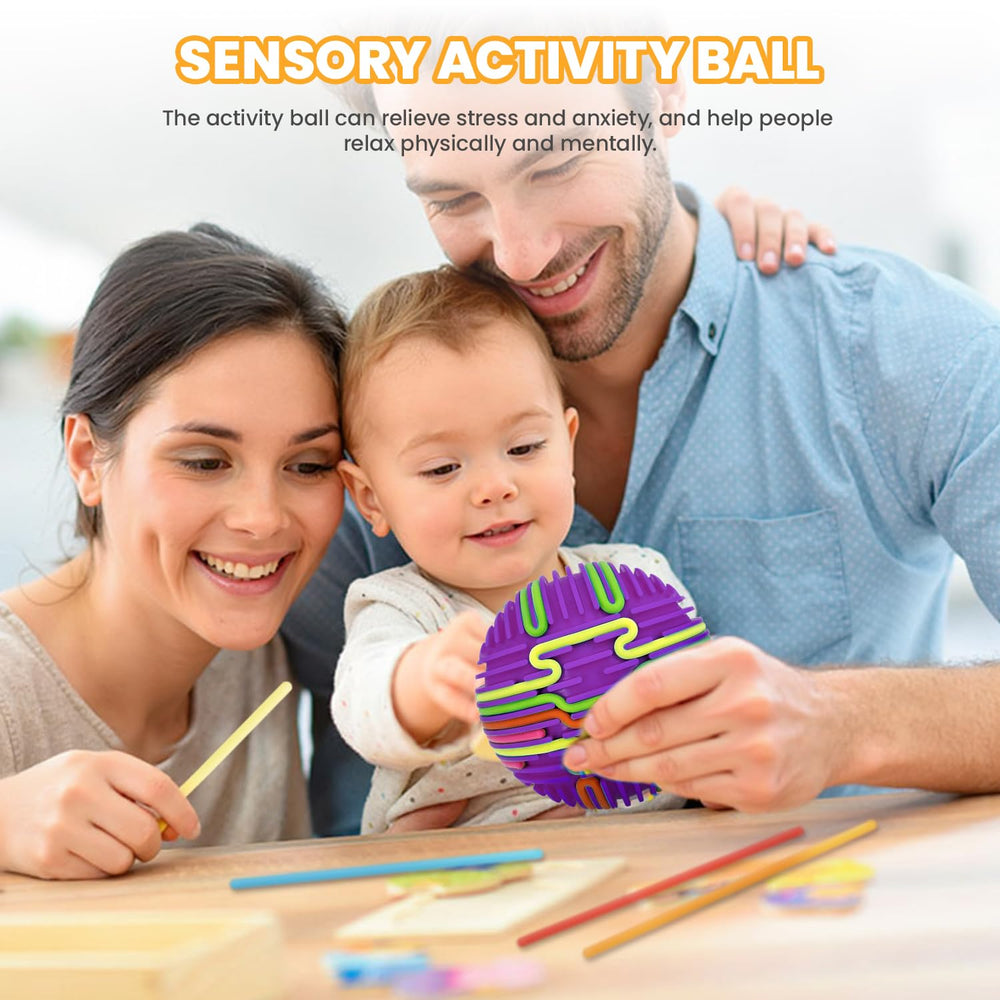 PushGoGo Sensory Ball stress relief through kneading, pressing, and interactive play.