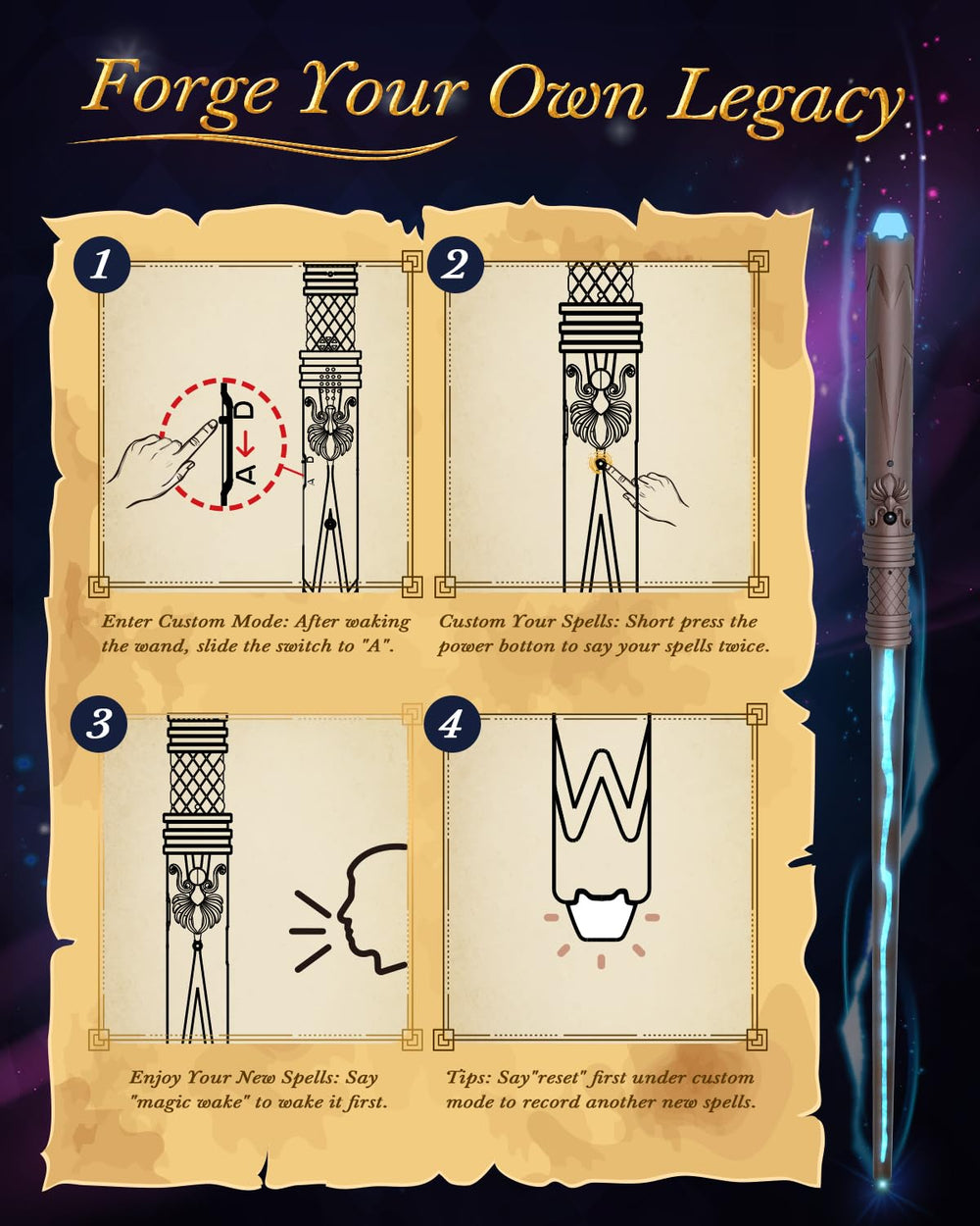 Pussan Wizard Spell Wand makes a gift-ready option for celebrations