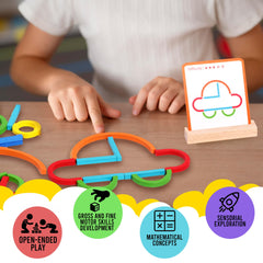 puzgic stem sticks promote early color recognition and hands-on learning.