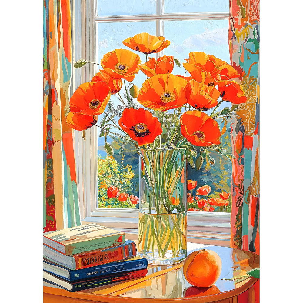 MINIWAN puzzle: daisy flower vase for relaxing evenings and family bonding.