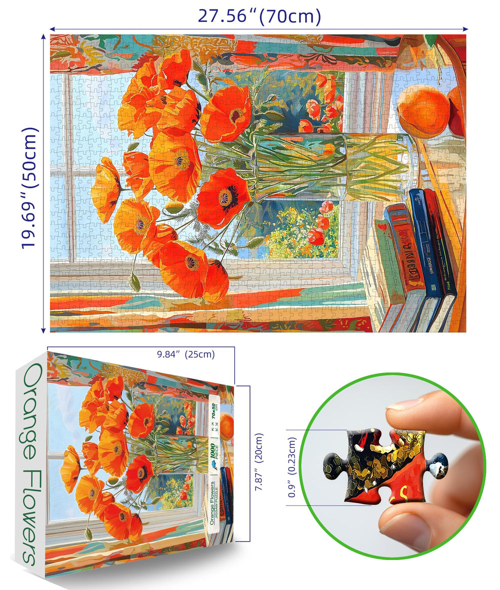 MINIWAN puzzle: daisy flower vase brightens your living space when completed.