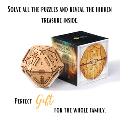 PUZZLE POTATO money gift box can securely present cash or jewelry.