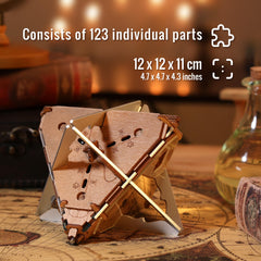 PUZZLE POTATO unique design in silver aluminum makes a striking display.