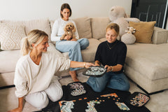 Puzzlup puzzle trays puzzle room display serves as a stylish centerpiece.
