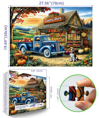 PuzzOne fall puzzle features pumpkins and produce, perfect for seasonal family puzzle nights.