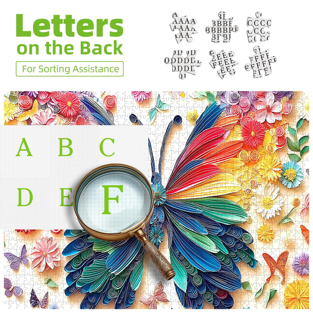 PuzzOne Flowers and Butterflies Puzzle captures lively blooms for cozy decor moments