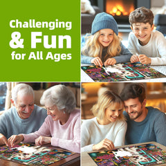 PuzzOne wall-art ready puzzle display shows how it can decorate a room.