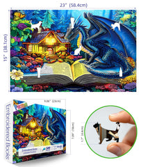 PuzzOne warm cottage window scene puzzle, ideal wall decor for home decoration