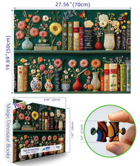 PuzzOne Wildflower Pages embroidery detail of flowers for visual richness