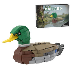 PuzzRyxius Mallard Duck MOC-199926 assembly for desk display.