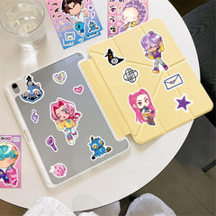 PWSTY PVC waterproof stickers endure daily use on laptops and planners.