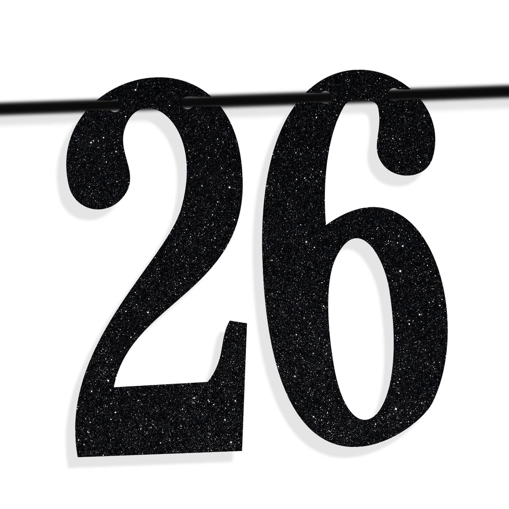 PYBHILK 26th birthday party banner set for festive decorations