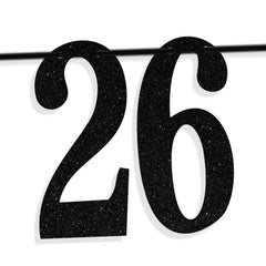 PYBHILK 26th birthday party banner set for festive decorations