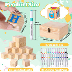 Pydeeirom acrylic markers in vibrant colors for block art