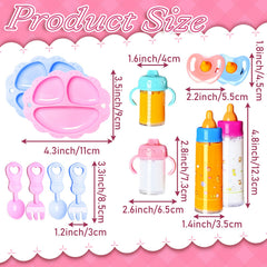 Pynqdfu baby doll bibs, keeps outfits clean during pretend meals.
