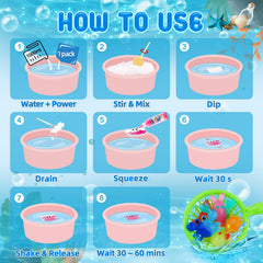 QANIY step-by-step instructions guide easy DIY aqua fairy assembly