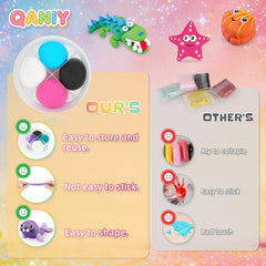 Soft, non-sticky clay from QANIY for easy crafting