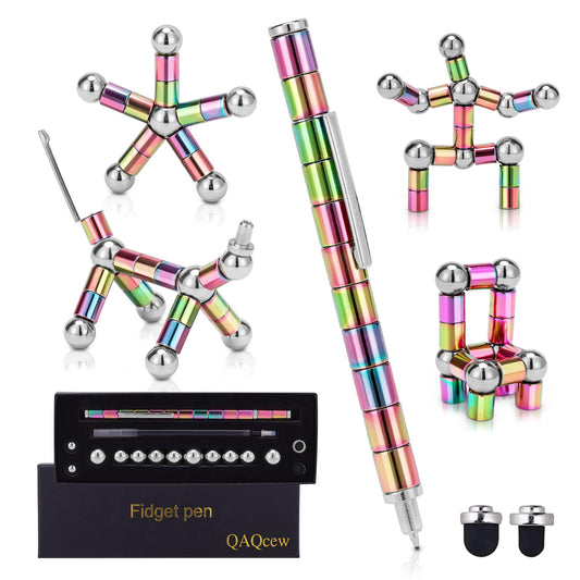 QAQcew fidget pen magnetic assembly promotes portable focus and creative play