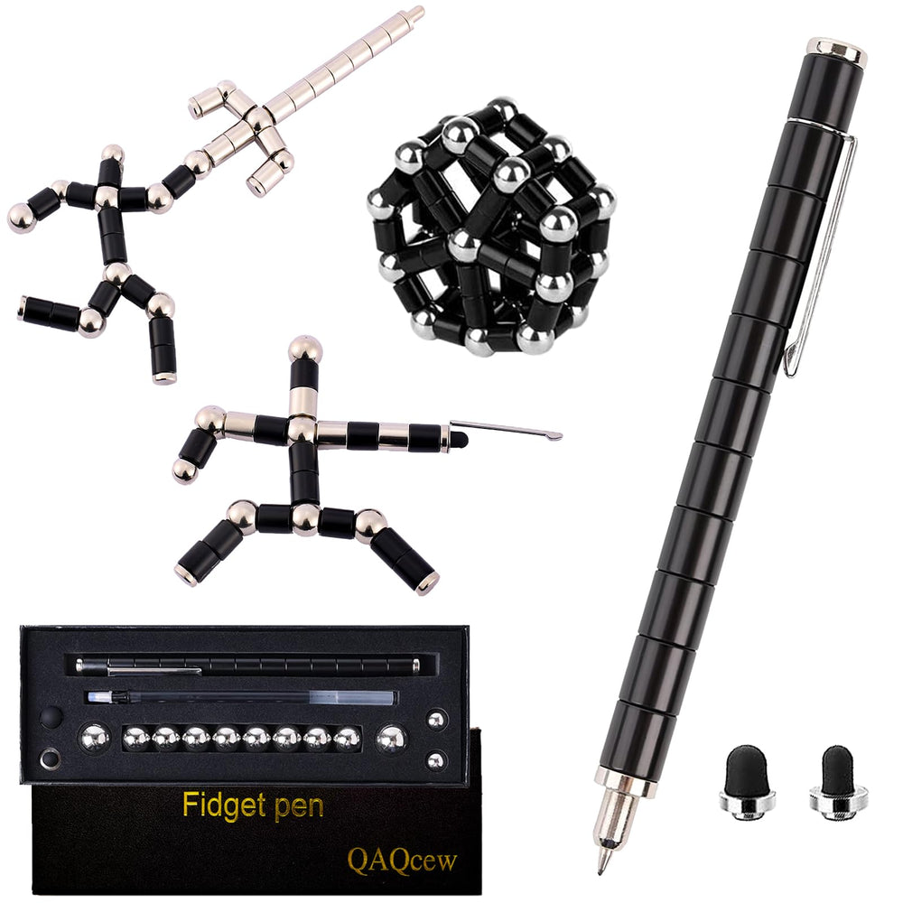 QAQcew fidget pen magnetic body offers smooth writing with tactile play.