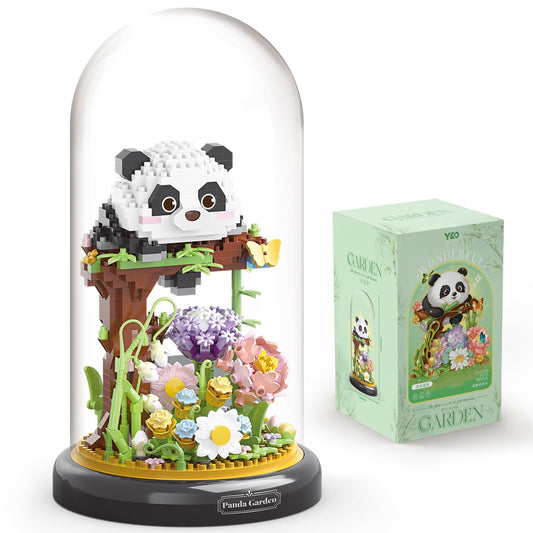 QARULUS Panda Flowers set base cover adds playful decor to your space