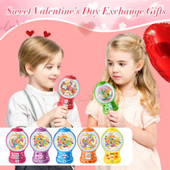 QAUYETM 12 vibrant designs brighten kids Valentine exchanges.