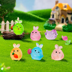 QAUYETM luminous owls miniature bring nighttime charm to shelves.