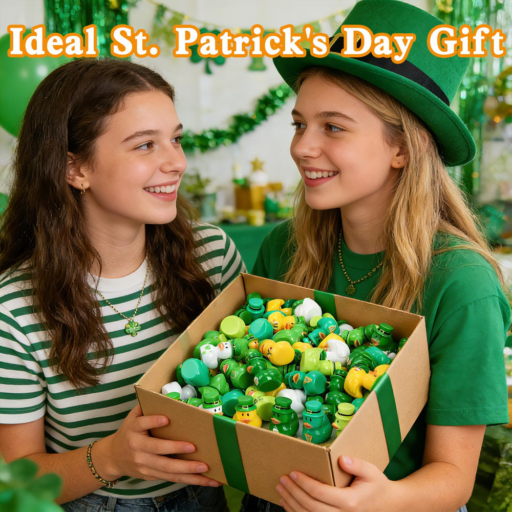 QAUYETM St Patrick's Day mini duck gift display for gifts or favors