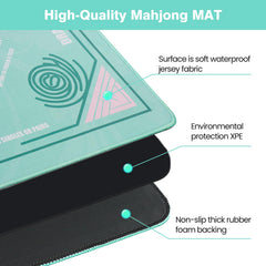 QAZWQAZ Mahjong Mat foldable design for quick setup