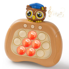 QBvuj Graduation Eagles Pop Push Game front view highlights tactile bubbles for focused play