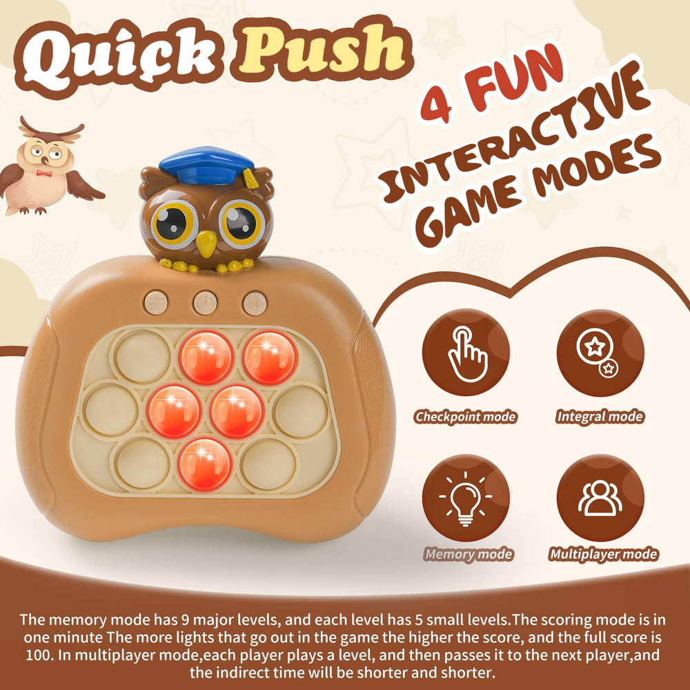 QBvuj Graduation Eagles Pop Push Game hero shot demonstrates multi mode play