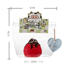 QCROAD SQUISHY big taba strawberry squishy side grip demonstrates ergonomic handling during study sessions.