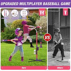 Adjustable hanging tee stand from QDRAGON for growing kids