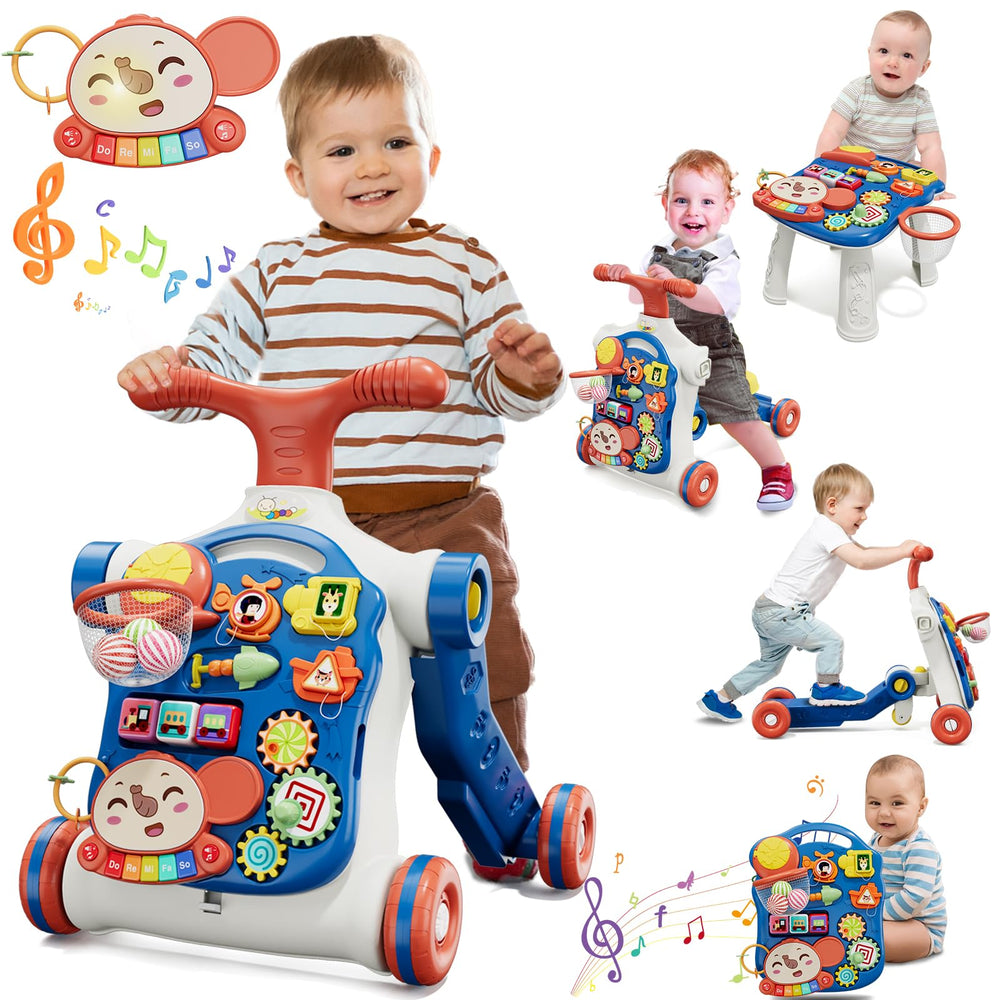 QDRAGON 5in1 push walker – assembly-ready design supports first steps with a stable base