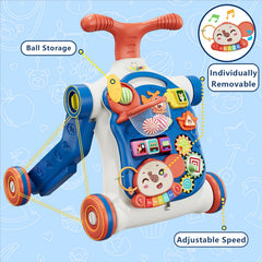 QDRAGON entertainment table detachable panel offers colors shapes and music for sensory play