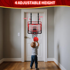 QDRAGON hoop height settings allow growth with your child from ages 4 to 12.
