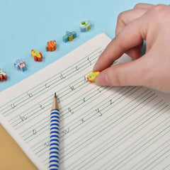 QDXATIVP planets erasers; colorful patterns spark learning and creativity.