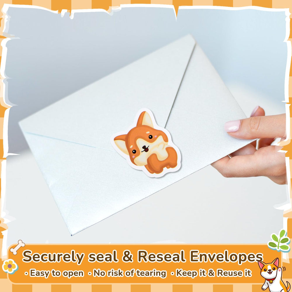 Qeeenar dog stickers watercolor style 2 on notebooks for creativity