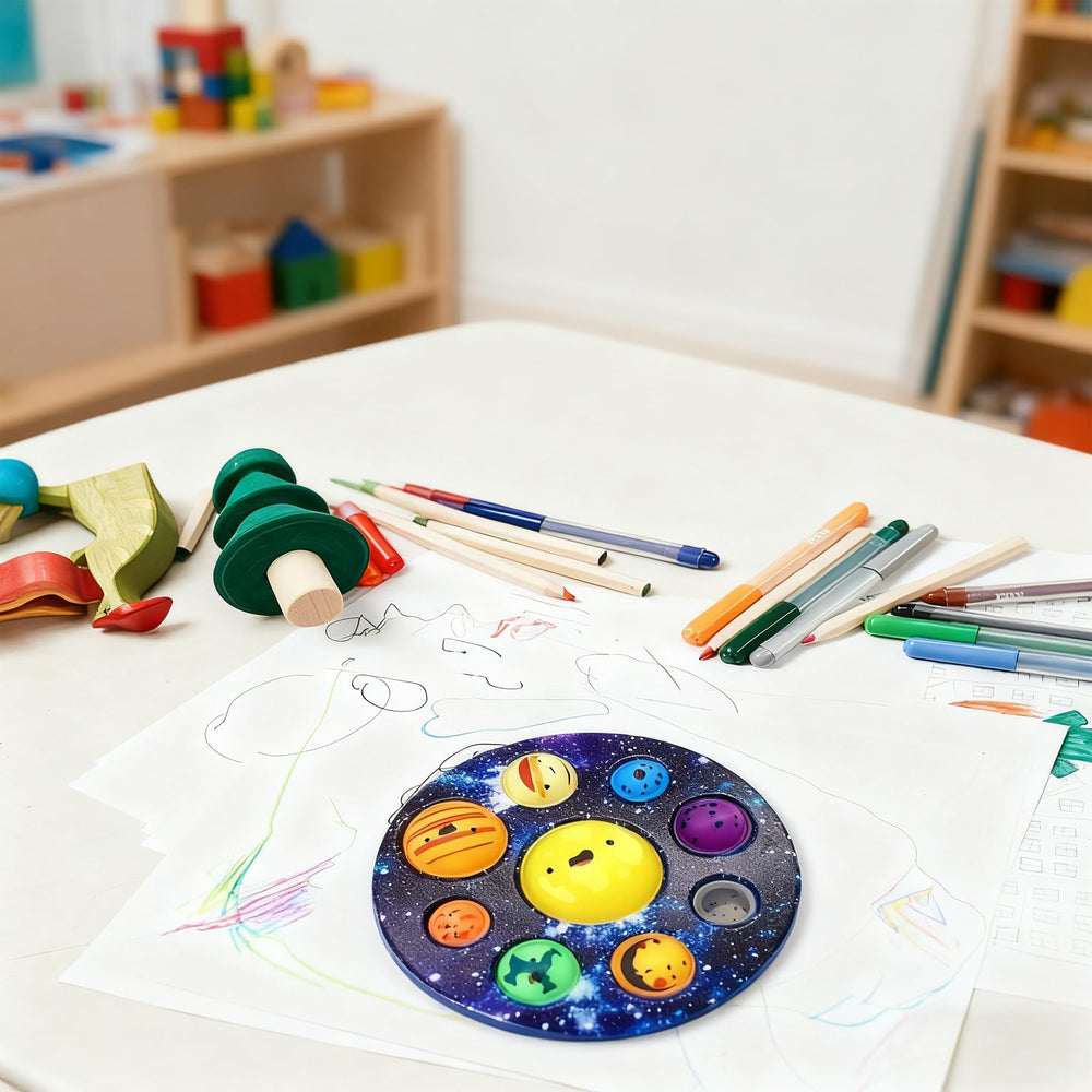 QETRABONE colorful education tool supporting early learning through space imagery