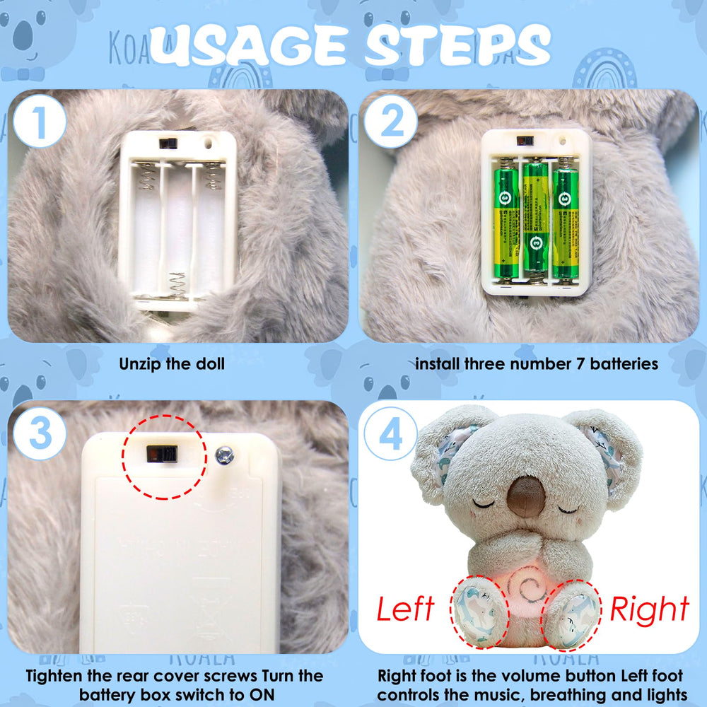 QFCST Relief Koala compact plush ideal for home or travel.