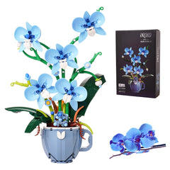 QFJ Ideas Blue Orchid petal close-up for lifelike home decor