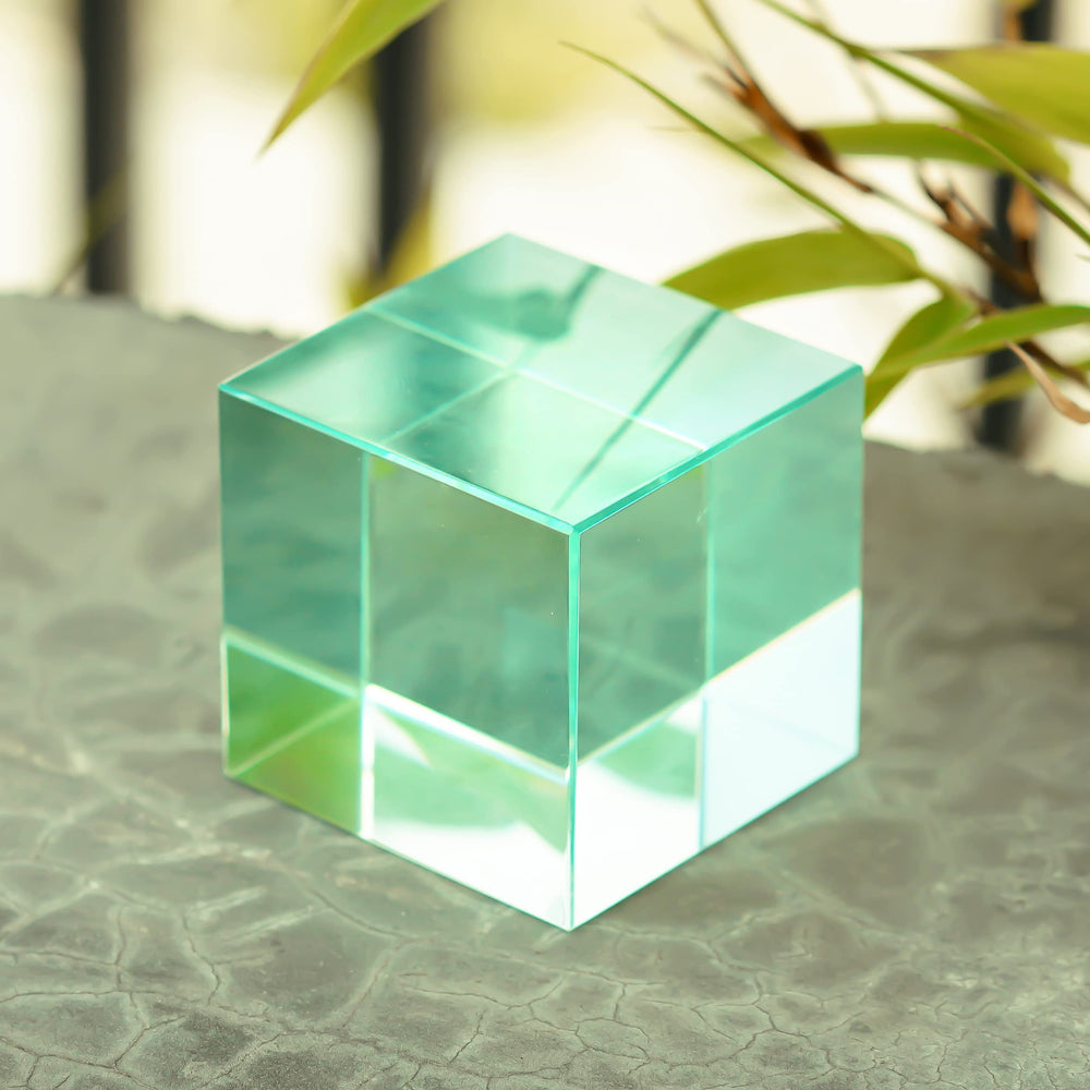 QFkris K9 cyan prism cube packaged box ready to gift.