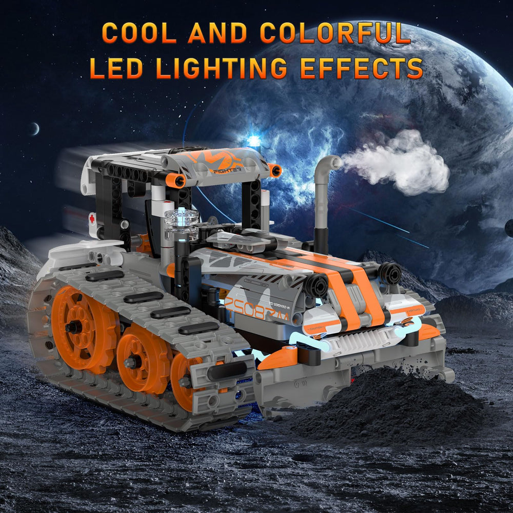QHECTTY 552-piece kit with color lights enhances visual appeal