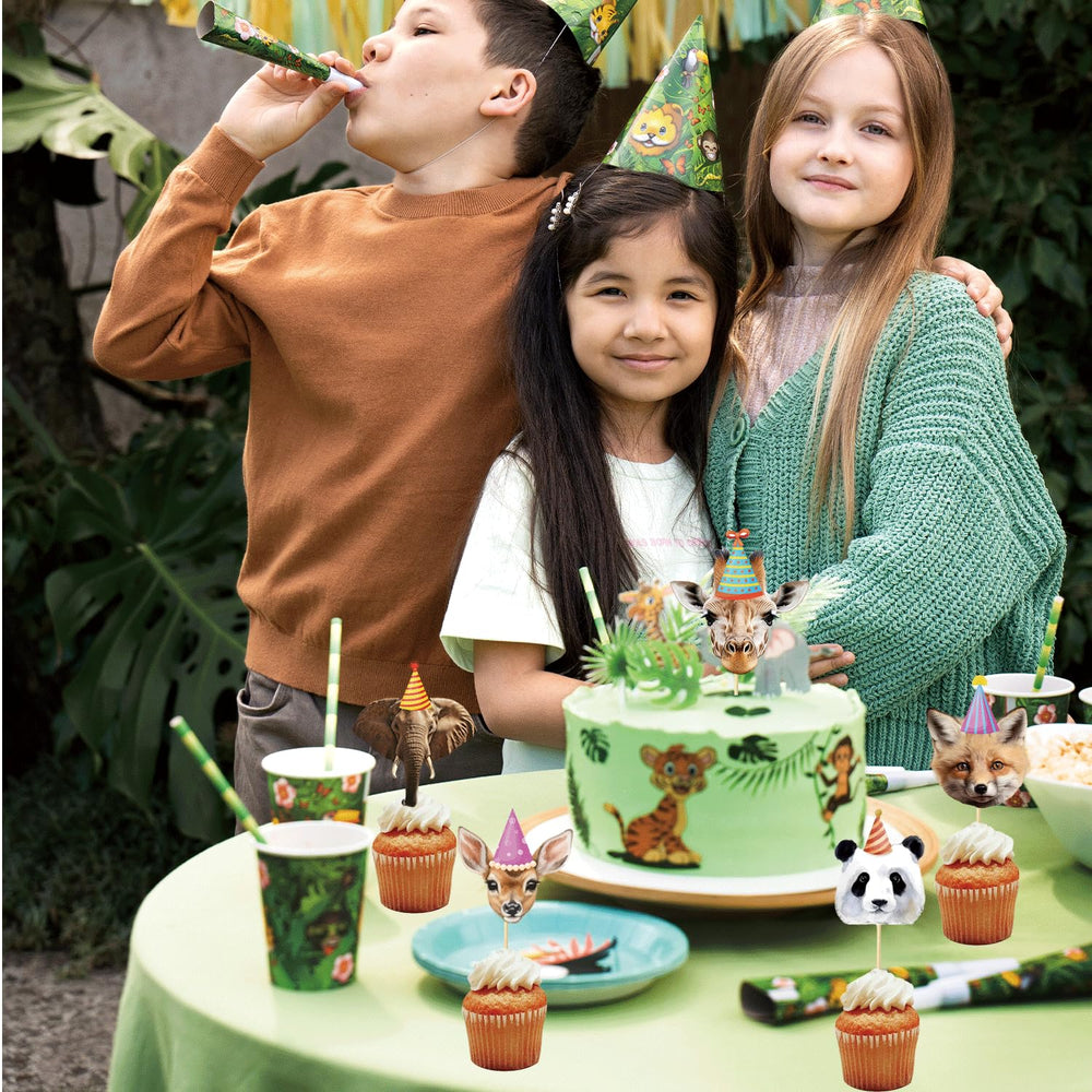 qhqqwzxqc Safari Animals panda cupcake topper creates a cute focal point on cupcakes.