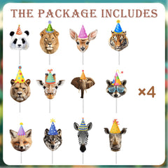 qhqqwzxqc Safari Animals zebra cupcake topper brings high-contrast charm to desserts.