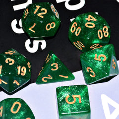 QiAN SiMAi Galaxy dice with legible gold numbering for quick reads