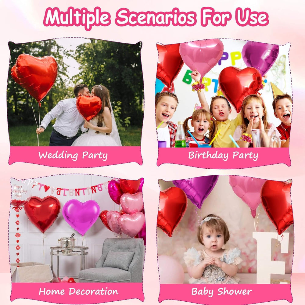 QianYa 18-inch hearts for eye-catching garlands and centerpieces