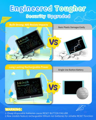 QIAOBUQI with front erase button and back lock switch preserves masterpieces.